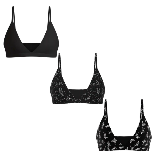 The Must-Haves | Boob Hammock™ Triangle Bralette 3 Pack