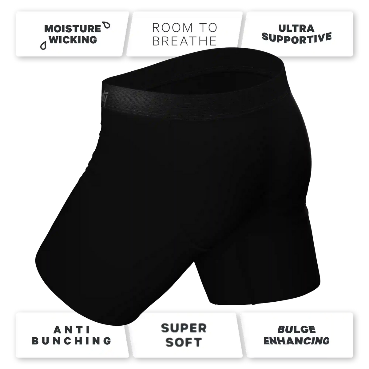The Threat Level Midnight | Black Ball Hammock® Boxer - Long Leg