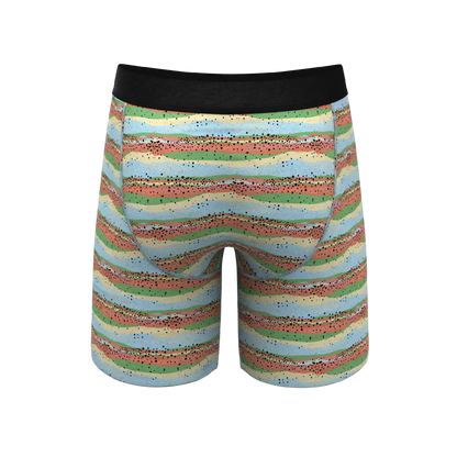 The Trout Of The Blue | Trout Skin Ball Hammock® Boxer - Long Leg