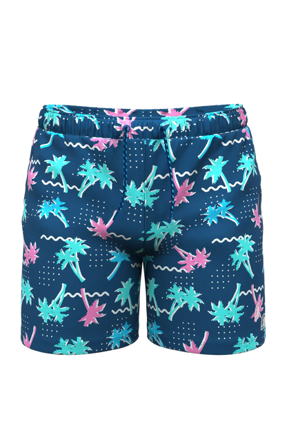 The Shorebreak | Navy Tropical Ball Hammock® Pouch 8" Swim Trunks