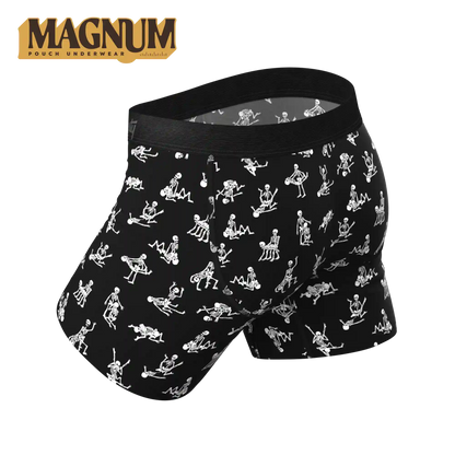 The Bare Back Bones | Glow In The Dark Skeletons Ball Hammock® Magnum Big Pouch Underwear