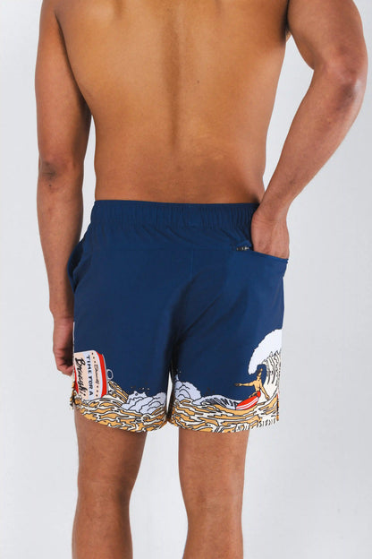 The Tidal Lager | Beer Surfer Ball Hammock® Pouch 5" Swim Trunks