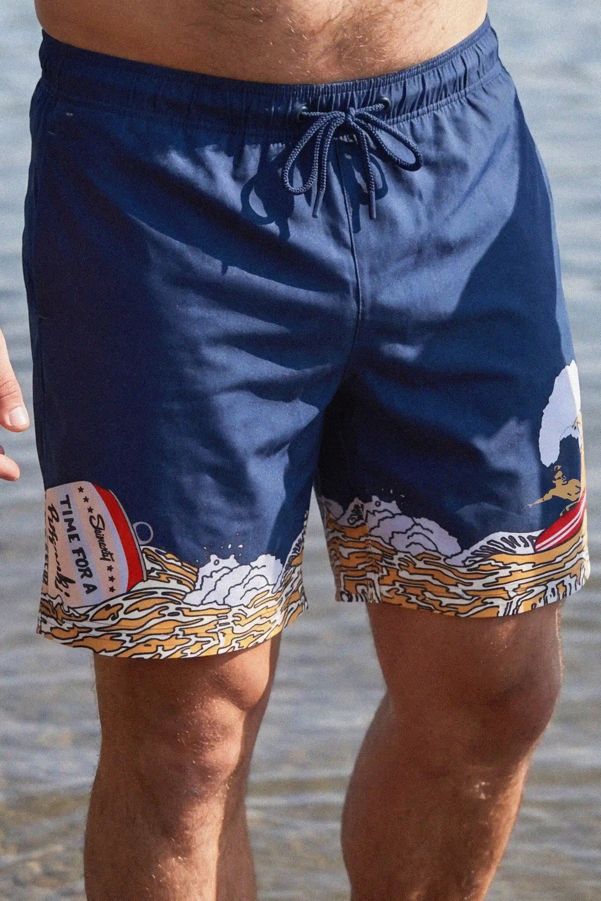 The Tidal Lager | Beer Surfer Ball Hammock® Pouch 8" Swim Trunks