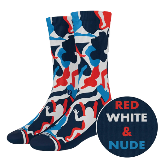 The Grand Finale | USA Camouflage Heel Hammock™ Crew Socks