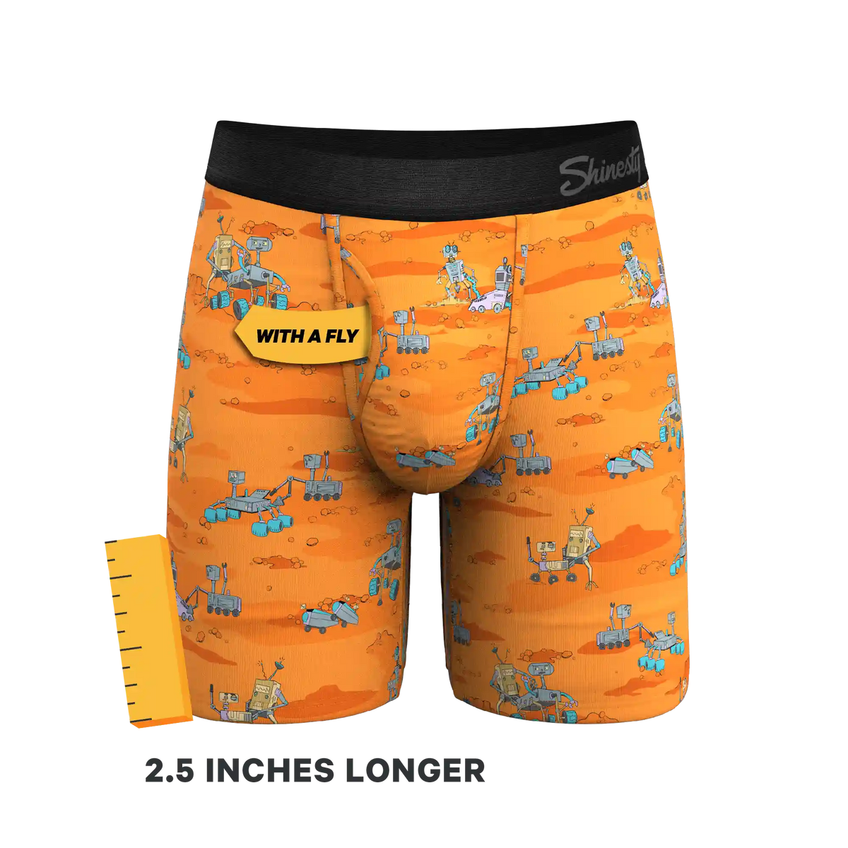 The Bend Rover | Space Robots Ball Hammock® Boxer - Long Leg