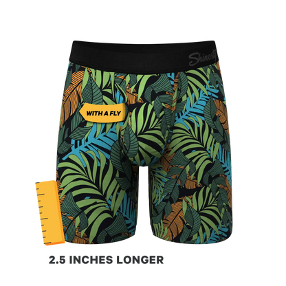 The Botanist | Tropical Leaves Ball Hammock® Boxer - Long Leg