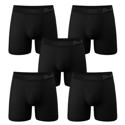The Threat Level Midnight | Black Cooling Ball Hammock® Underwear With Fly 5 Pack