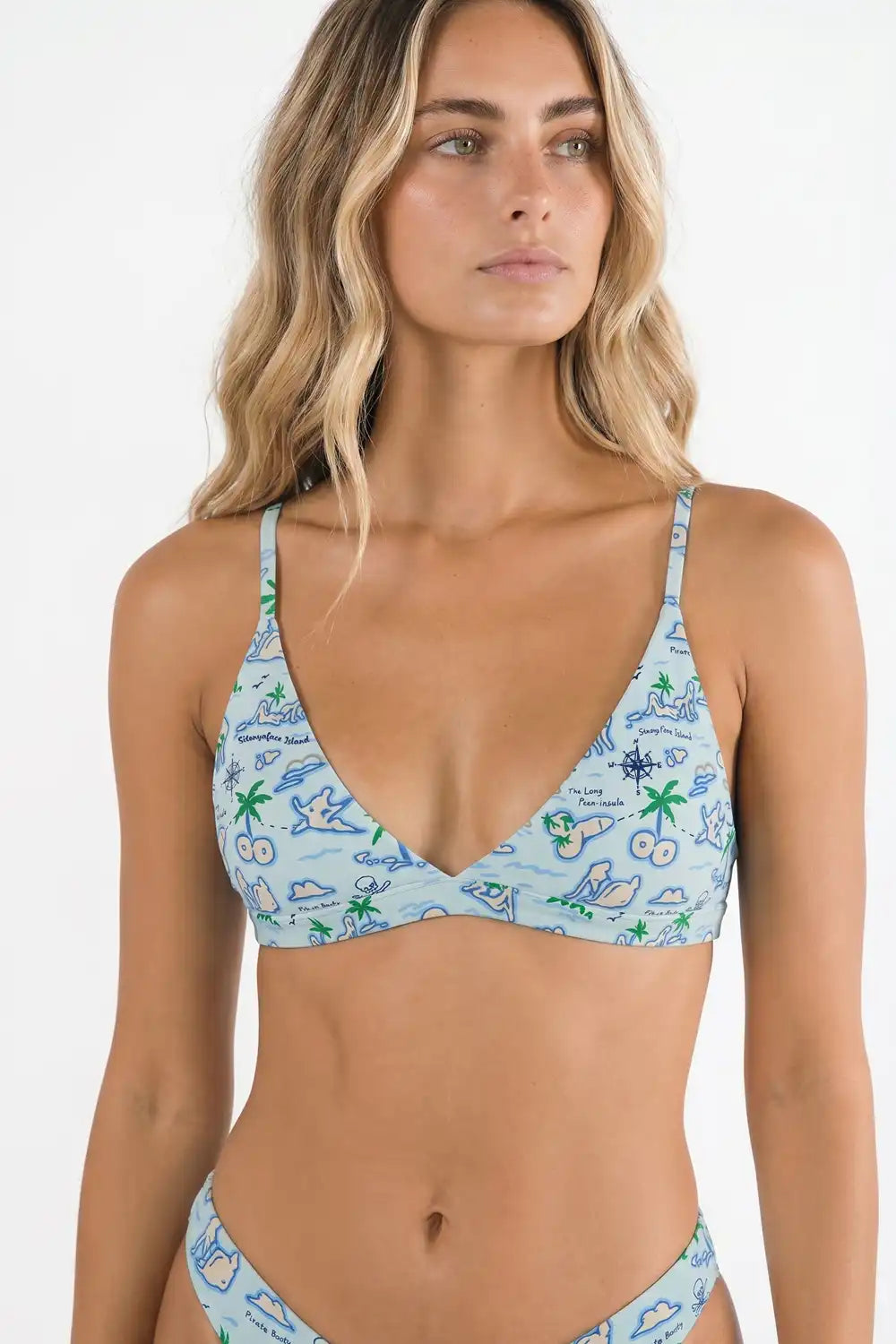 The Pirate's Booty | Naughty Map Boob Hammock™ Triangle Bralette