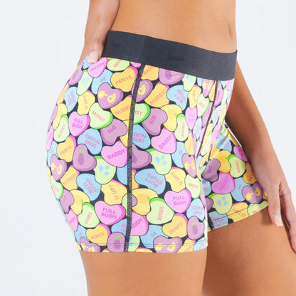 The Candy Crush | Candy Hearts Women’s Boxers