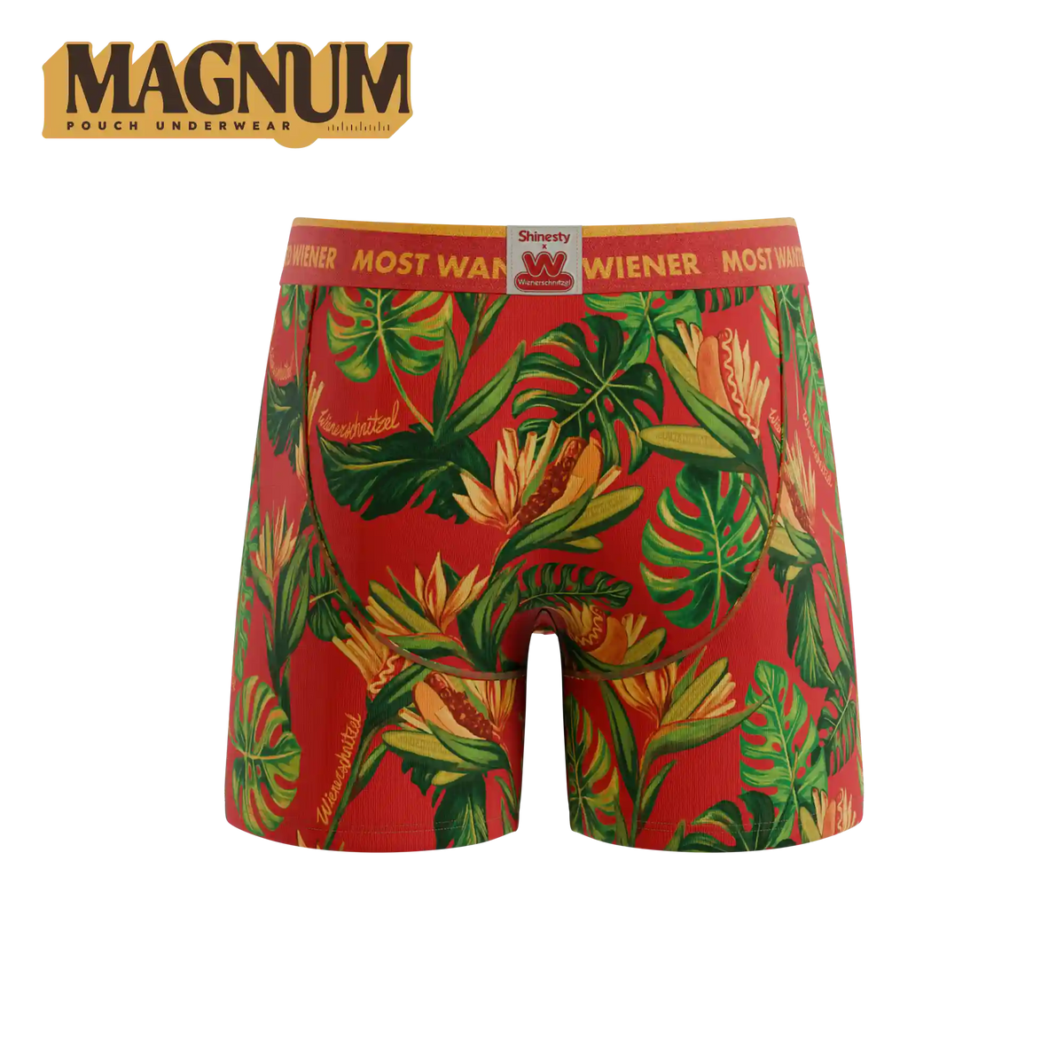 The Wiener In Paradise | Shinesty X Wienerschnitzel Tropical Ball Hammock® Magnum Big Pouch Underwear