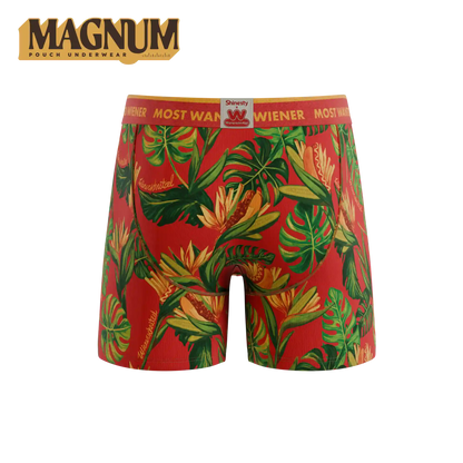 The Wiener In Paradise | Shinesty X Wienerschnitzel Tropical Ball Hammock® Magnum Big Pouch Underwear