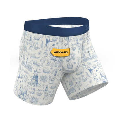 The Hot Cottontail | Easter Toile Ball Hammock® Pouch Underwear With Fly