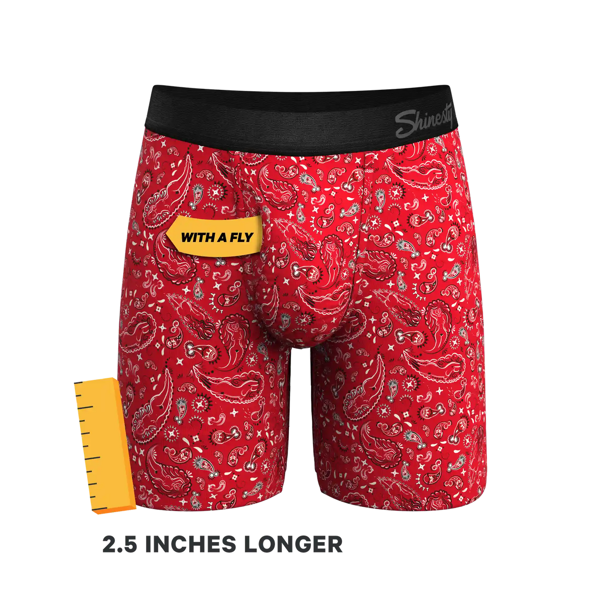The Outlaw | Naughty Paisley Ball Hammock® Boxer - Long Leg