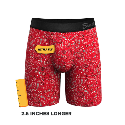 The Outlaw | Naughty Paisley Ball Hammock® Boxer - Long Leg
