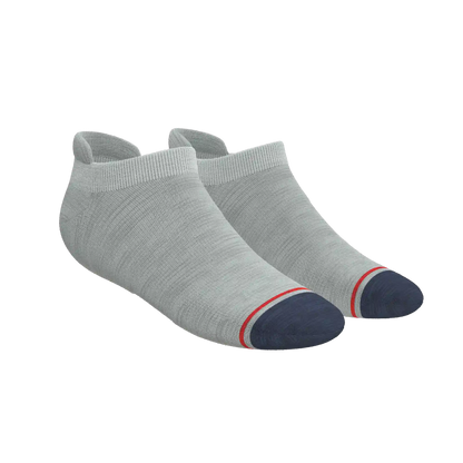 The Pebble | Grey Heel Hammock™ Ankle Socks