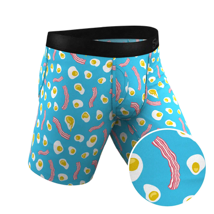 The Wakey Wakey | Eggs and Bacon Ball Hammock® Boxer - Long Leg