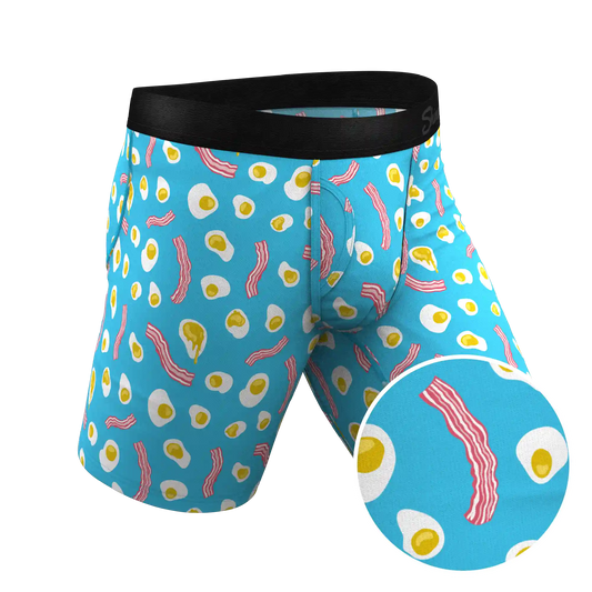 The Wakey Wakey | Eggs and Bacon Ball Hammock® Boxer - Long Leg