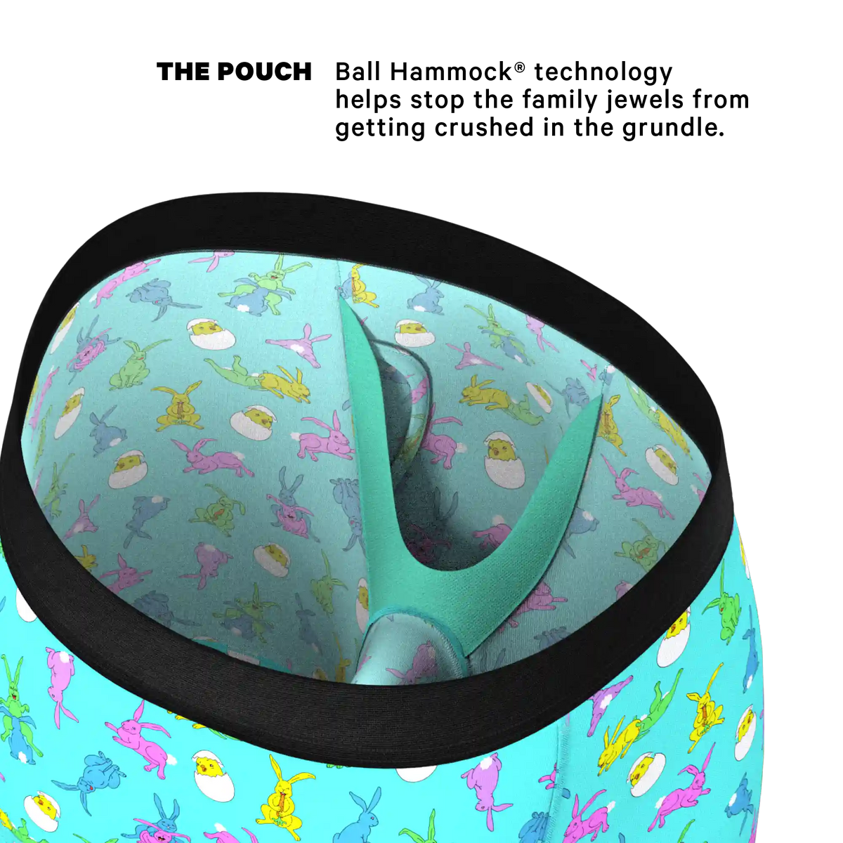 The Like Rabbits | Easter Animals Ball Hammock® Boxer - Long Leg