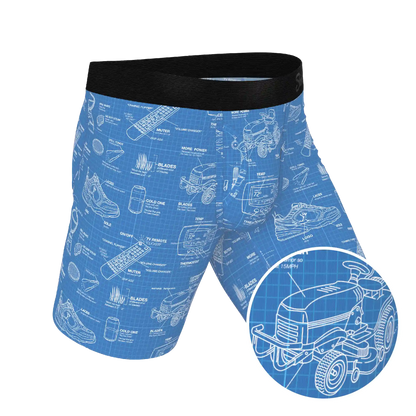 The Man With A Plan | Blueprint Ball Hammock® Boxer - Long Leg