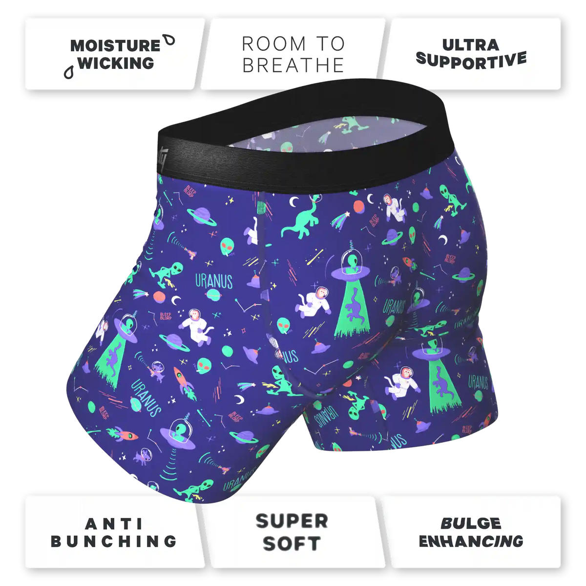 The Sensual Abduction | Alien Ball Hammock® Pouch Underwear With Fly