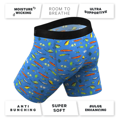 The Bait and Tackle | Bass Ball Hammock® Boxer - Long Leg
