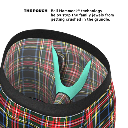 The Cappuccino | Holiday Tartan Plaid Ball Hammock® Boxer - Long Leg