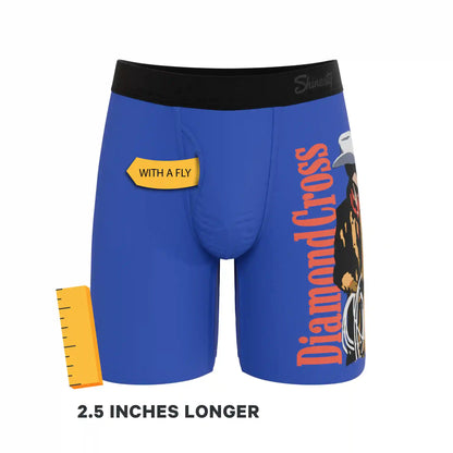 The Jackson | Blue Cowboy Shinesty x Diamond Cross Ranch Ball Hammock® Boxer - Long Leg