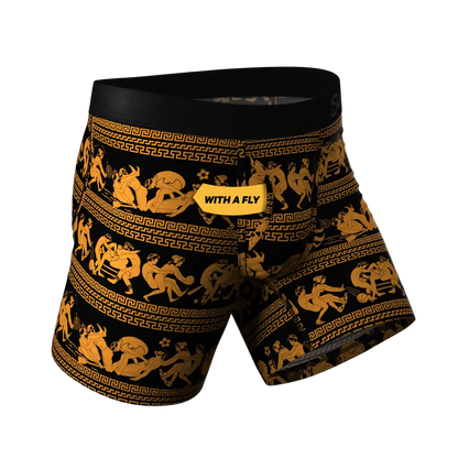 The Ancient Twister | Ancient Vase Orgy Ball Hammock® Pouch Underwear With Fly