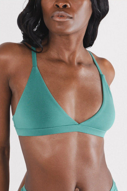 The Curacao | Teal Boob Hammock™ Triangle Bralette