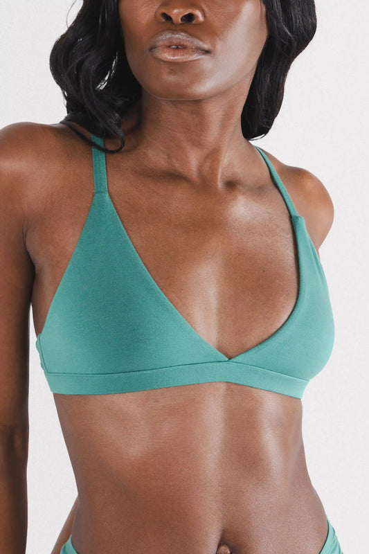 The Curacao | Teal Boob Hammock™ Triangle Bralette