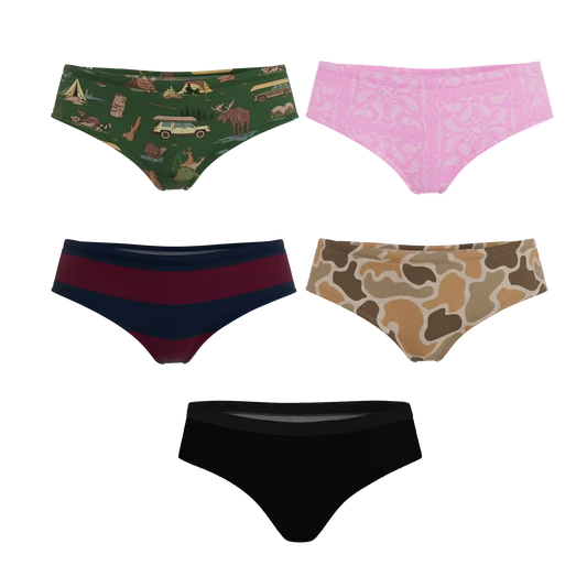 The Happy Trails | Cheeky Underwear 5 Pack