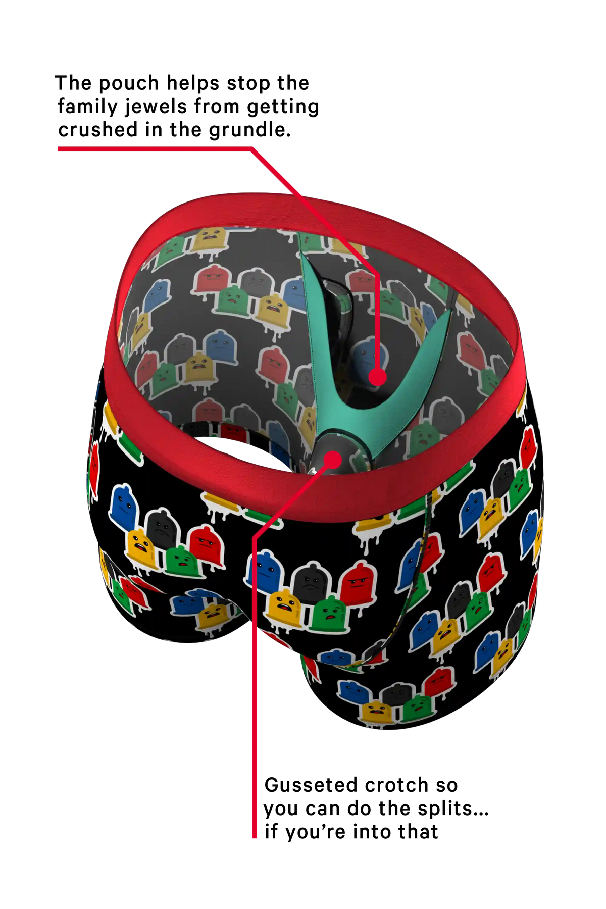 The Village Armor | Condom Ball Hammock® Boxer Briefs With Fly