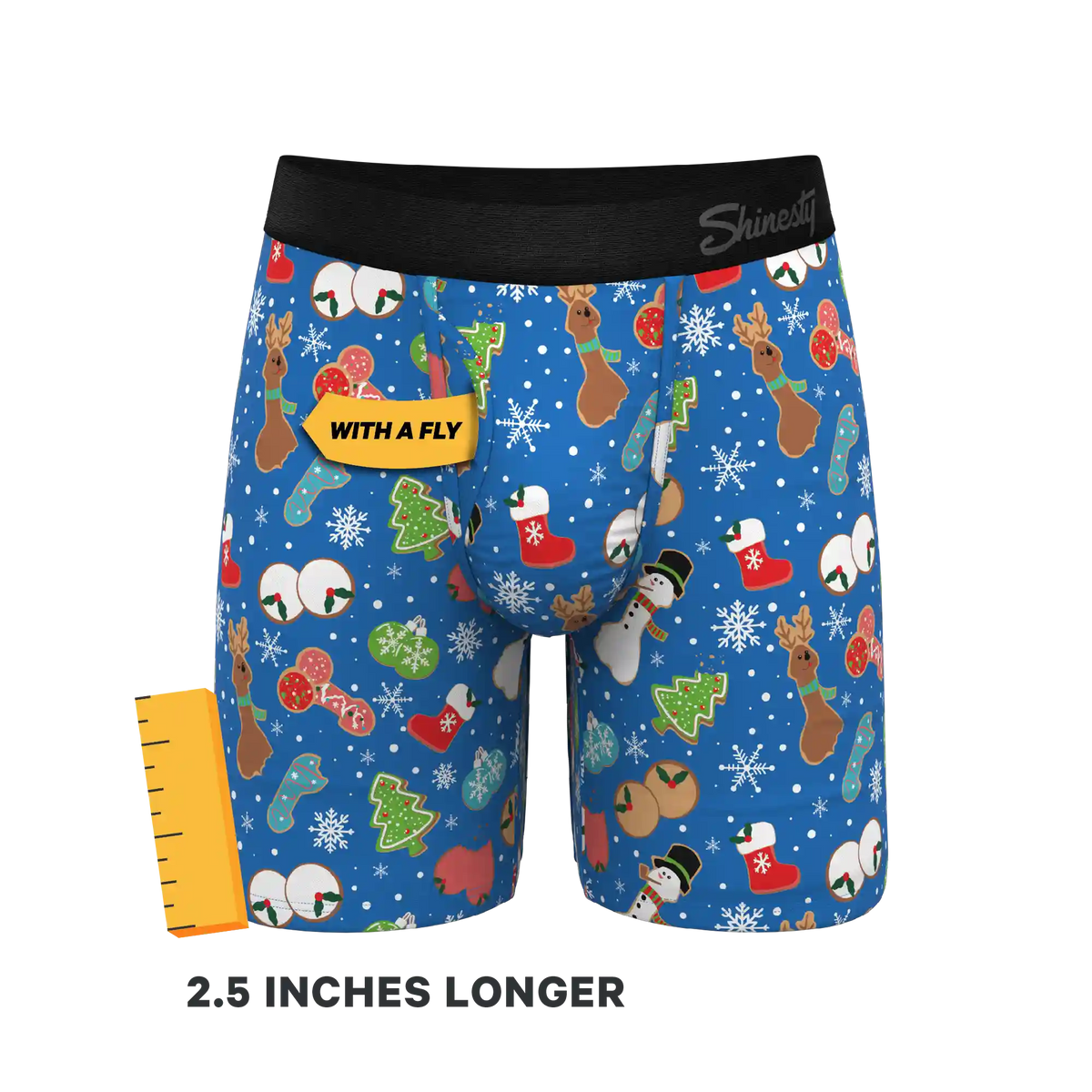The Baked Goodies | Christmas Cookies Ball Hammock® Boxer - Long Leg