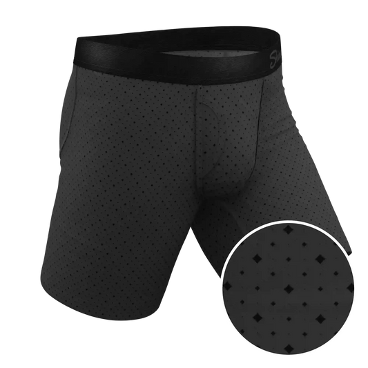 The Diamond Dog | Micro Diamonds Ball Hammock® Boxer - Long Leg