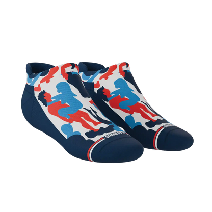 The Grand Finale | USA Camouflage Heel Hammock™ Ankle Socks