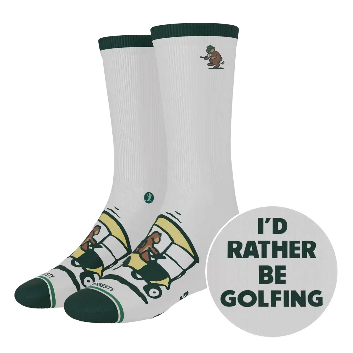 The Golpher | Golf Gopher Heel Hammock™ Crew Socks