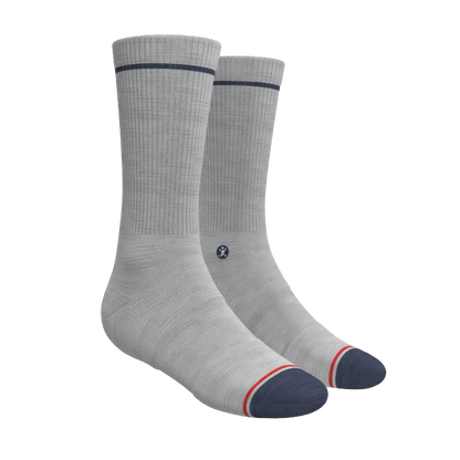 The Pebble | Grey Heel Hammock™ Crew Socks