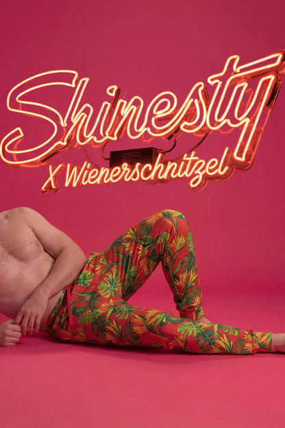 The Wiener In Paradise | Shinesty X Wienerschnitzel Tropical SleepDeep™ Men’s Pajama Joggers