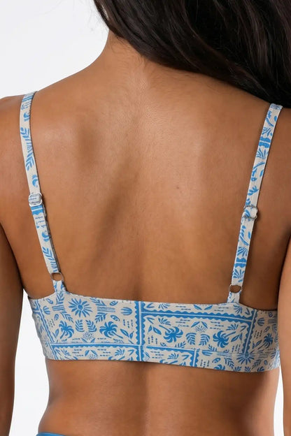 The Santorini | Blue Tile Boob Hammock™ Triangle Bralette