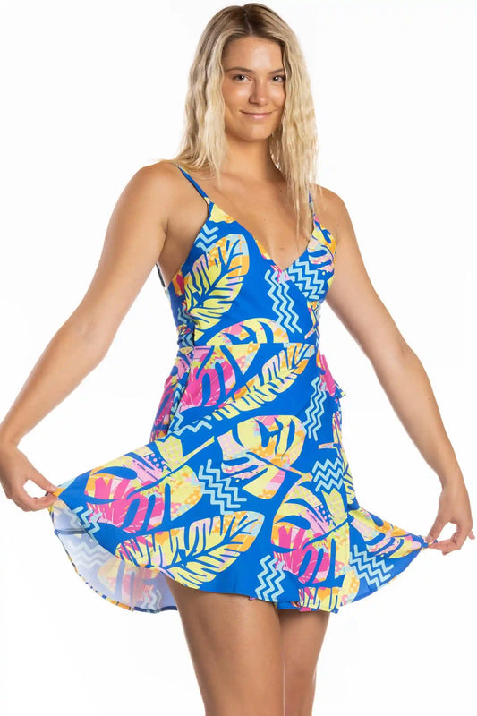 The Oahu Rendezvous | Tropical Leaves Dress