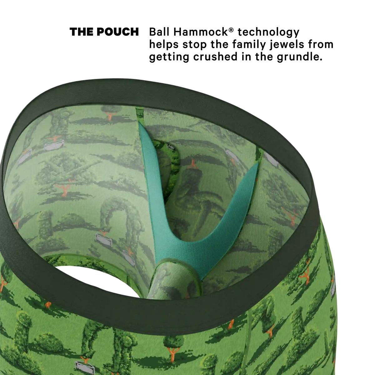 The Full Bush Bush Club | Naughty Landscaping Ball Hammock® Pouch Underwear With Fly