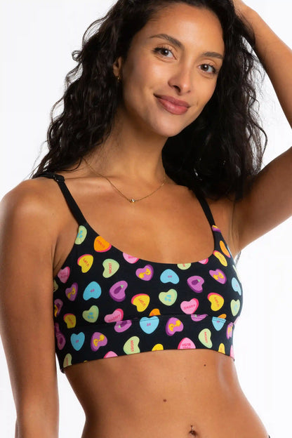 The Smooth Talker | Candy Hearts Boob Hammock™ Scoop Bralette