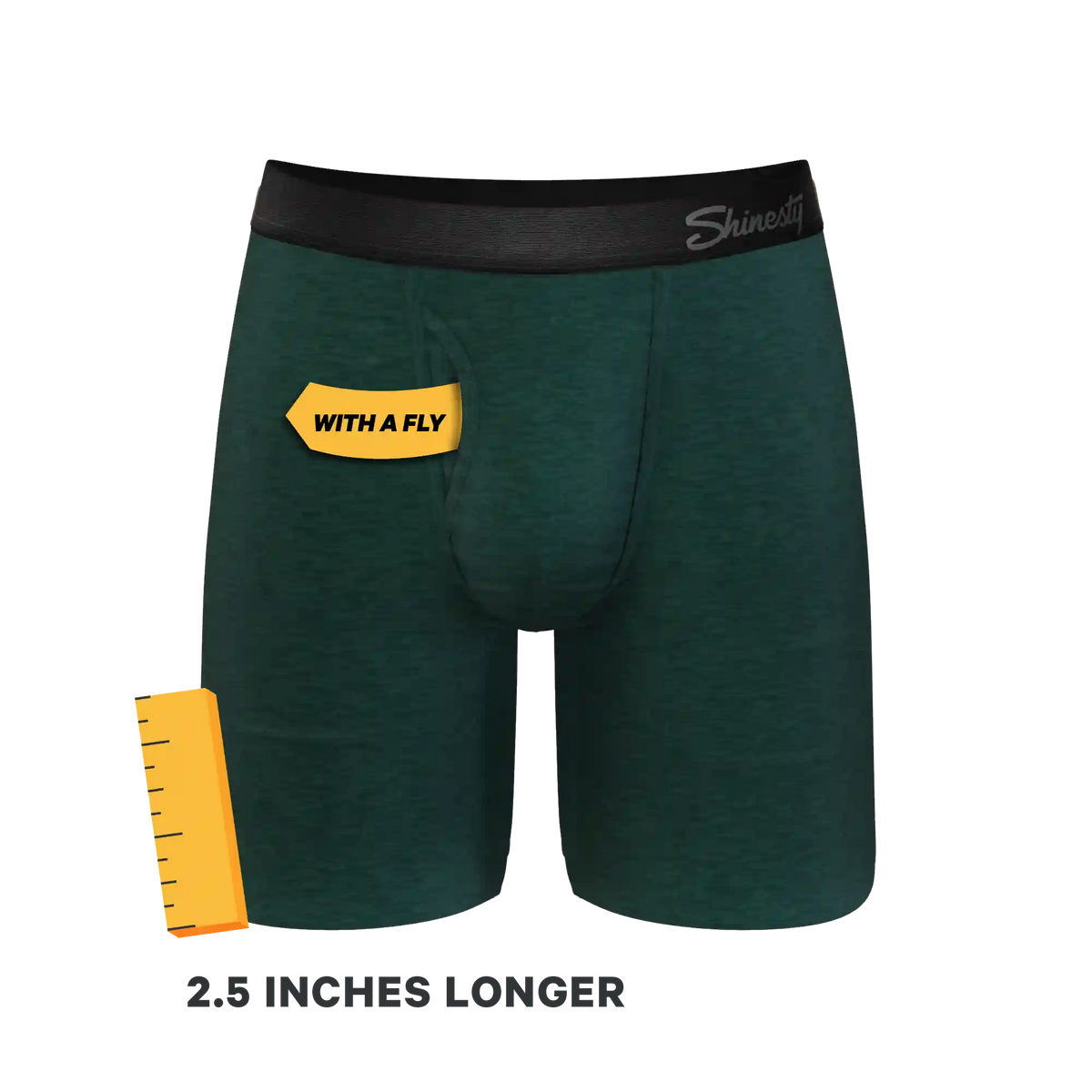 The Tree Falls | Forest Green Ball Hammock® Boxer - Long Leg