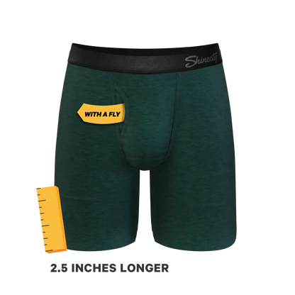 The Tree Falls | Forest Green Ball Hammock® Boxer - Long Leg