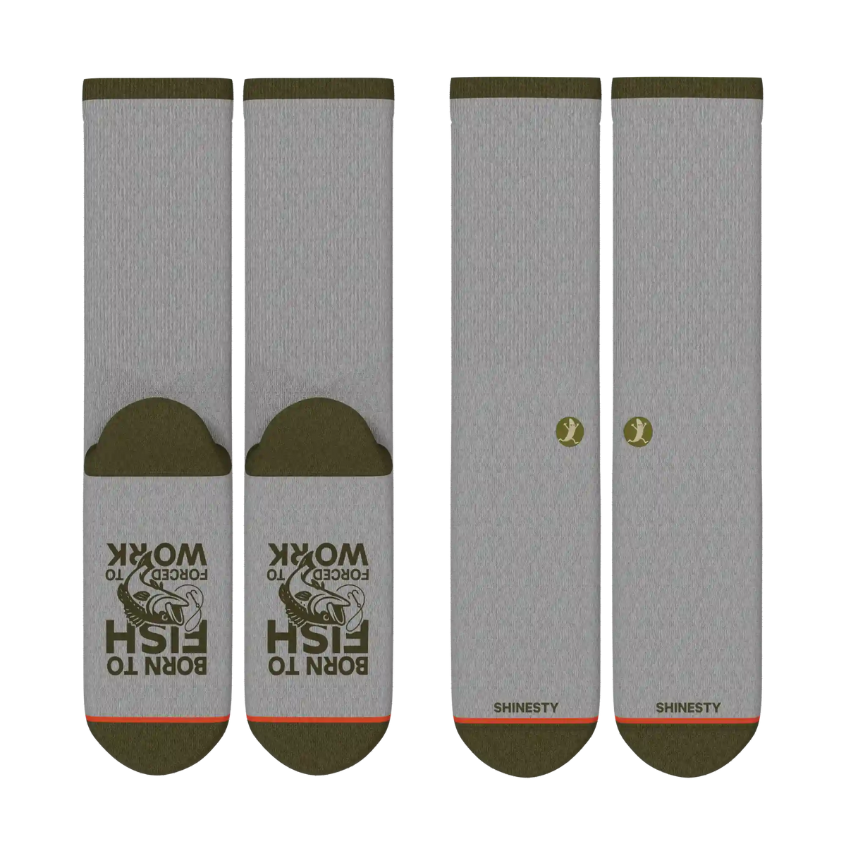 The Fishing Feet | Heel Hammock™ Crew Socks 6 Pack