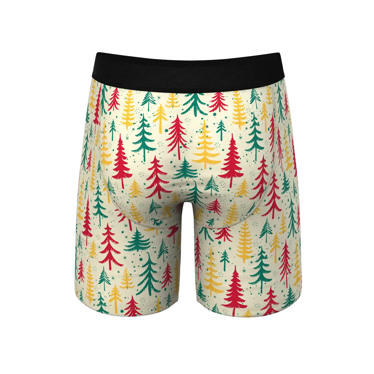 The Pine Tree Playboy | Retro Christmas Trees Ball Hammock® Boxer - Long Leg