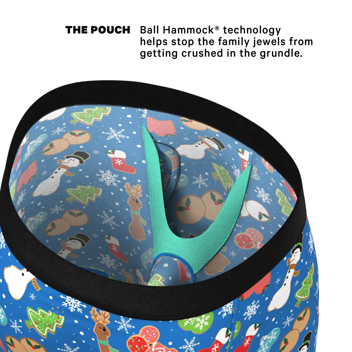 The Baked Goodies | Christmas Cookies Ball Hammock® Boxer - Long Leg