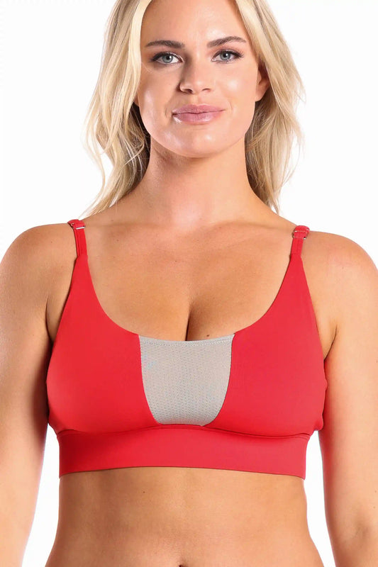 The High Caliber | Red paradICE™ Boob Hammock™ Cooling Bralette