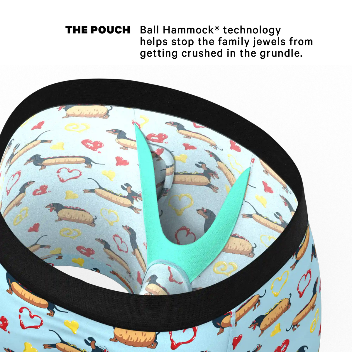 The Lovely Wiener | Wiener Dogs Ball Hammock® Pouch Underwear With Fly