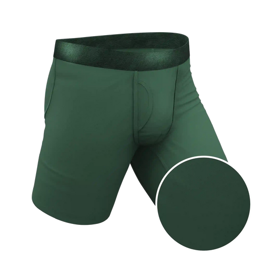 The Money Tree | Forrest Green Tonal Ball Hammock® Boxer - Long Leg
